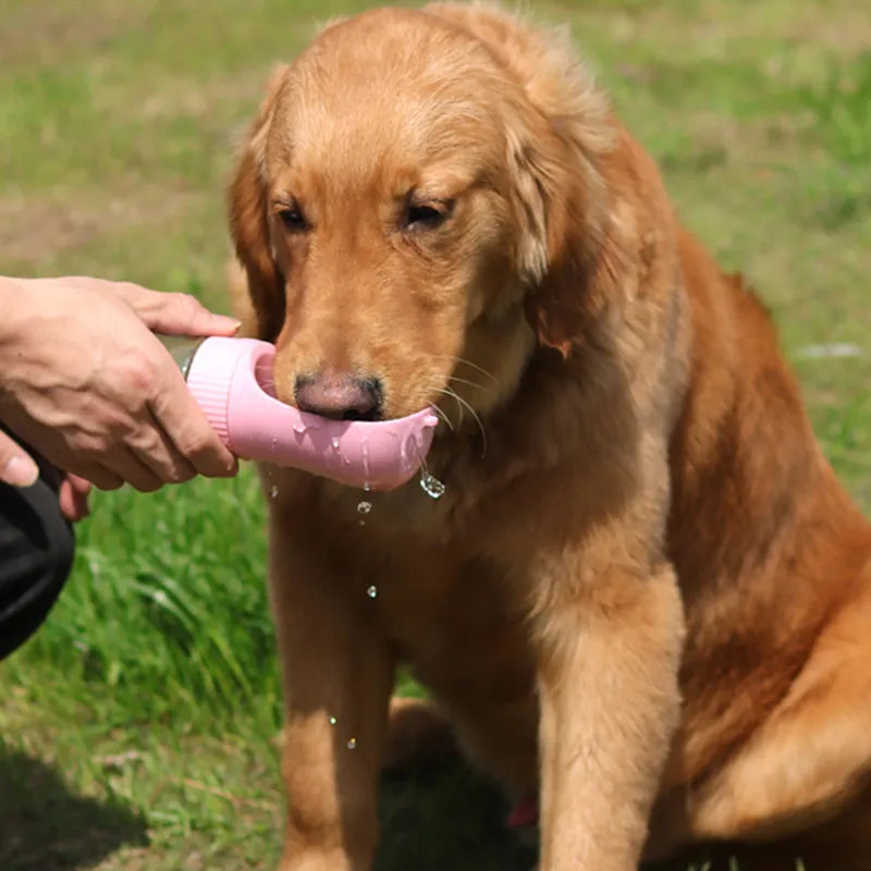 2 In 1 Portable Dog Water Bottle For Dogs and Cats Outdoor