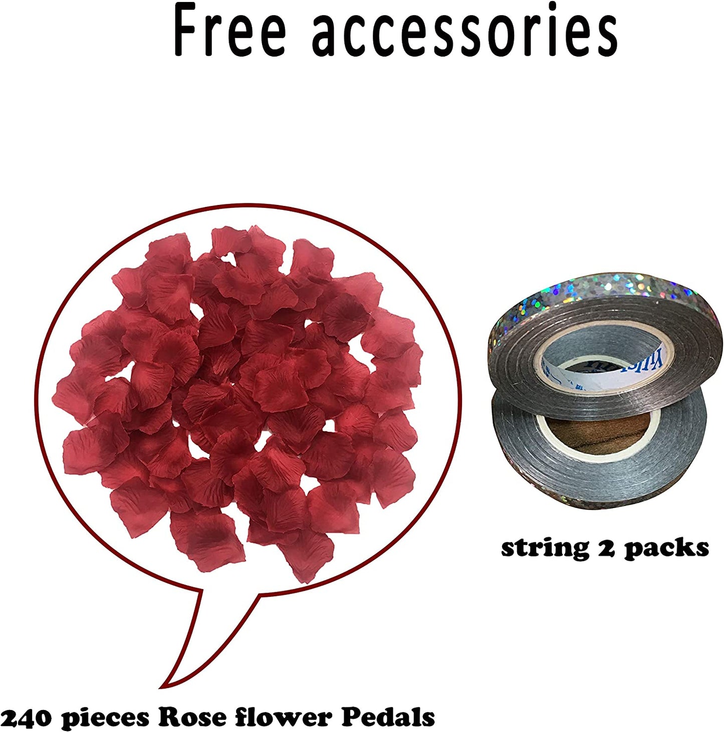 Metallic Red White Pink Balloons with Love Decor for Romantic Proposal Valentines Day Wedding Anniversary Party Decorations