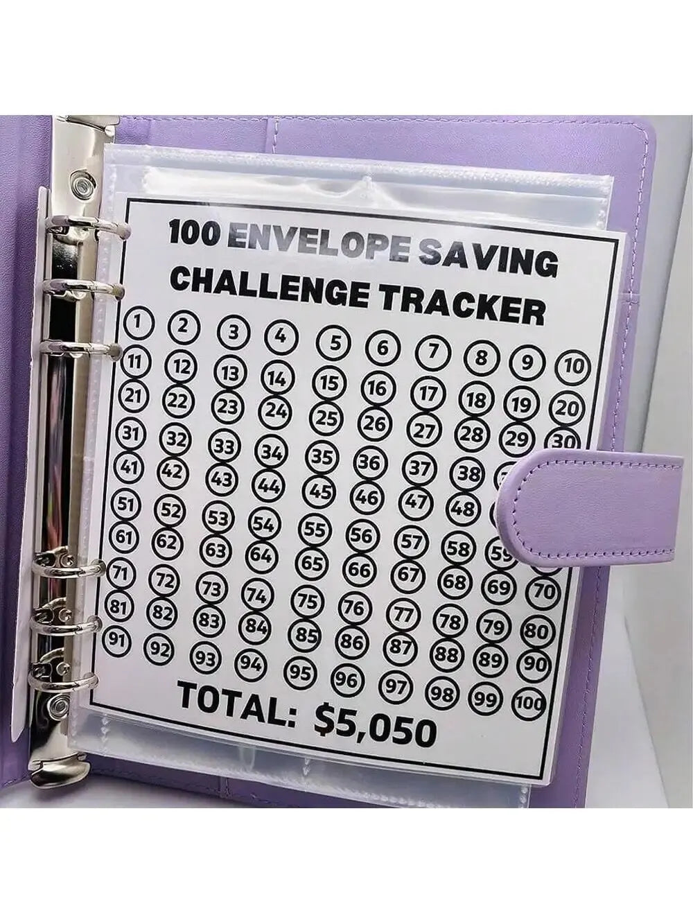 100 Envelope Challenge Binder Savings Binder